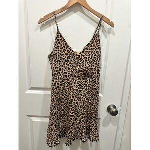 THML Cheetah Print Dress Medium